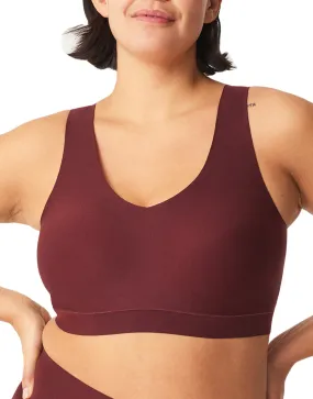 Chantelle Soft Stretch Padded V-Neck Bra Wine 16A1