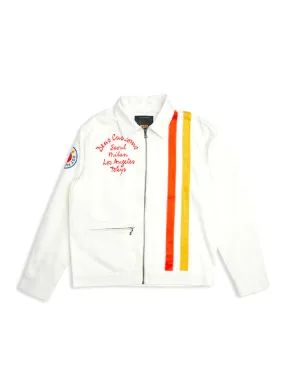 Chime Racing Jacket: Vintage White