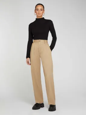 Cinnamon Relaxed Trousers in Beige