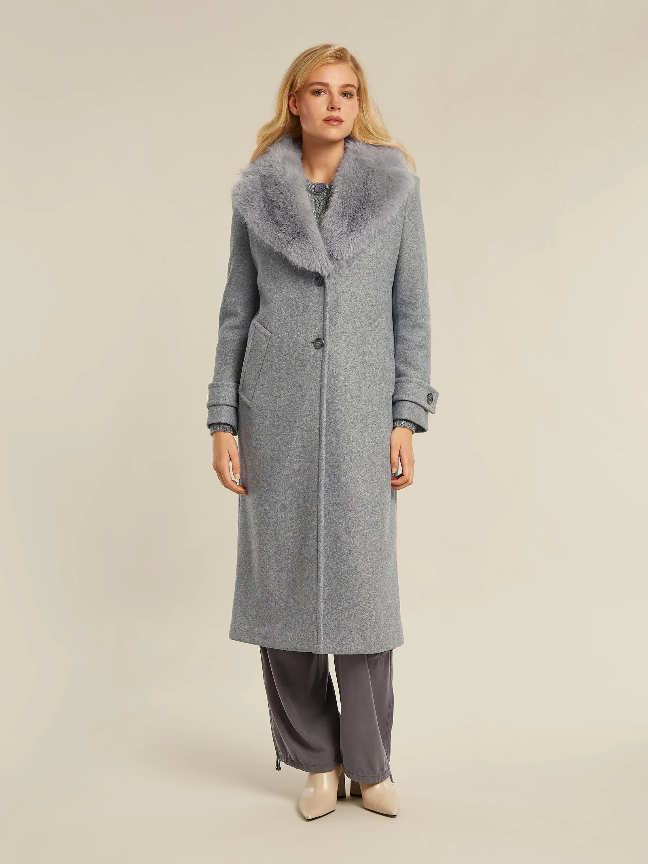 Constance coat - Grey heather