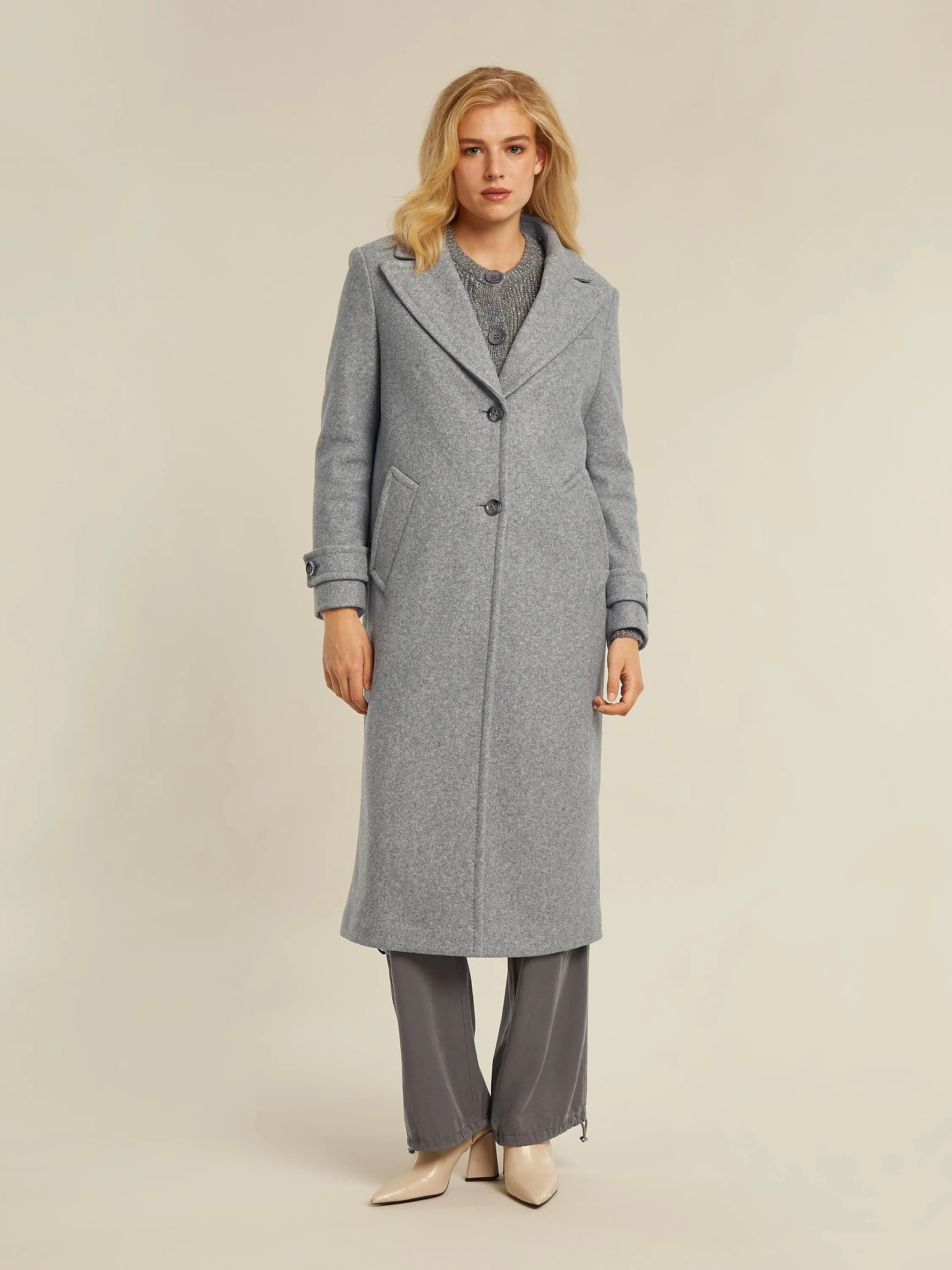 Constance coat - Grey heather