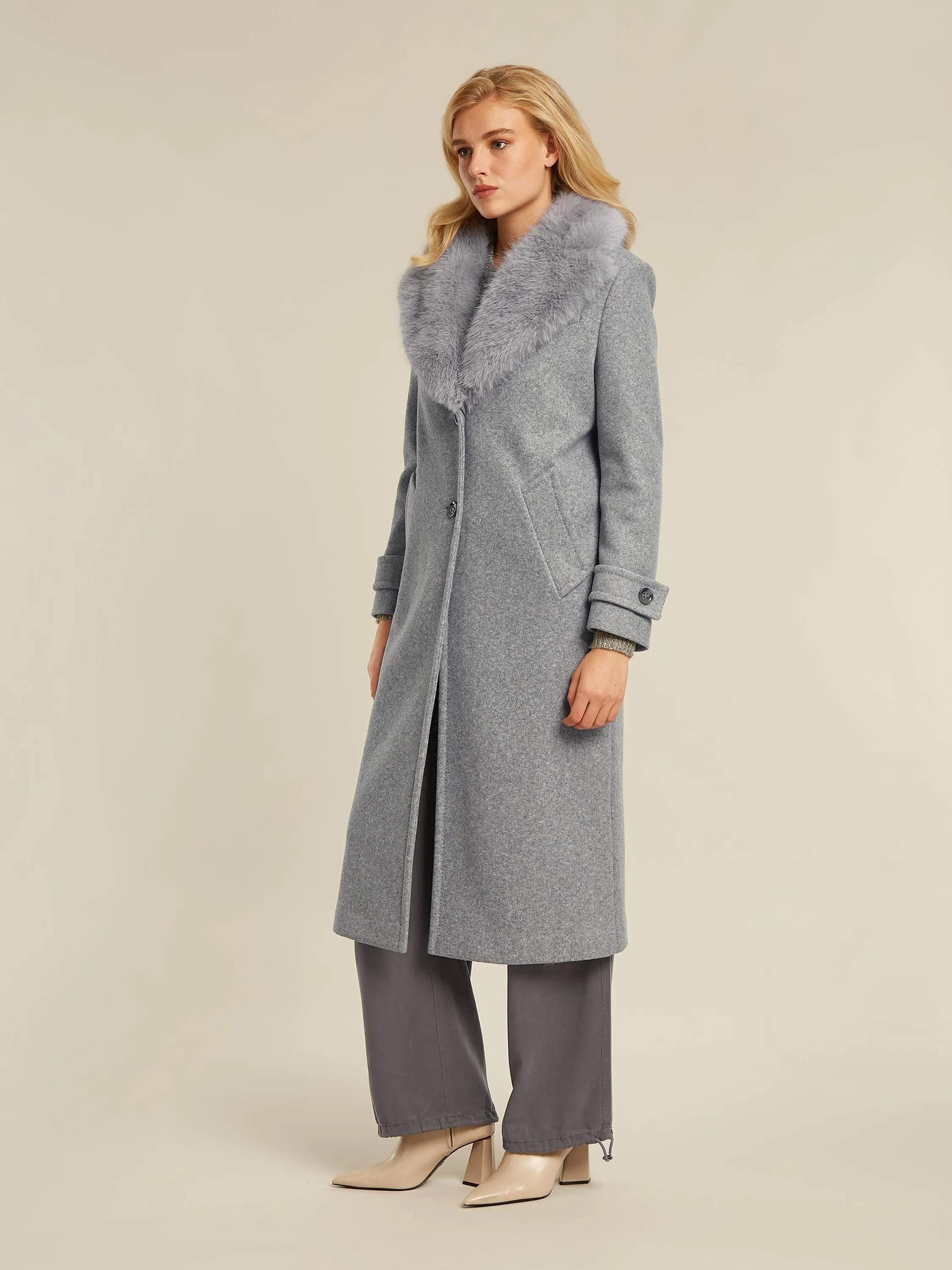 Constance coat - Grey heather