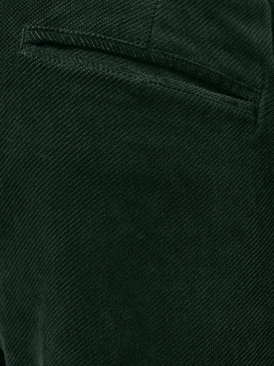 Corduroy Pants with Twill Weave: Timeless Style and Comfort | Dark Moss