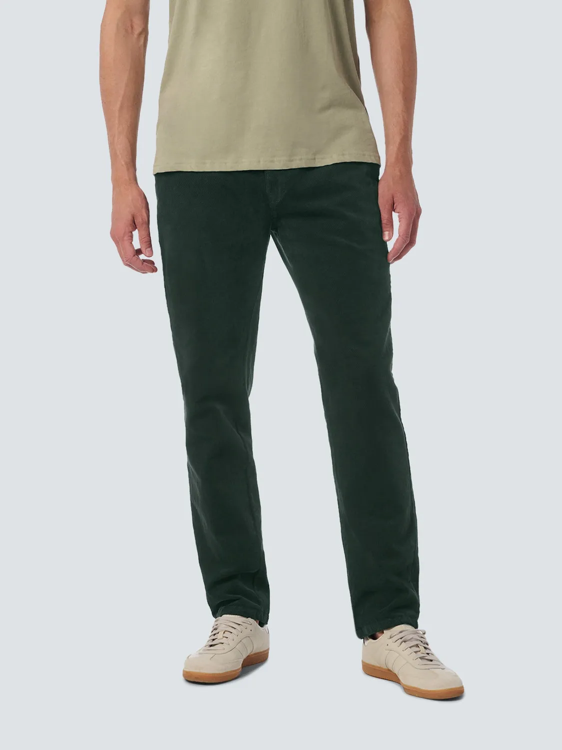 Corduroy Pants with Twill Weave: Timeless Style and Comfort | Dark Moss