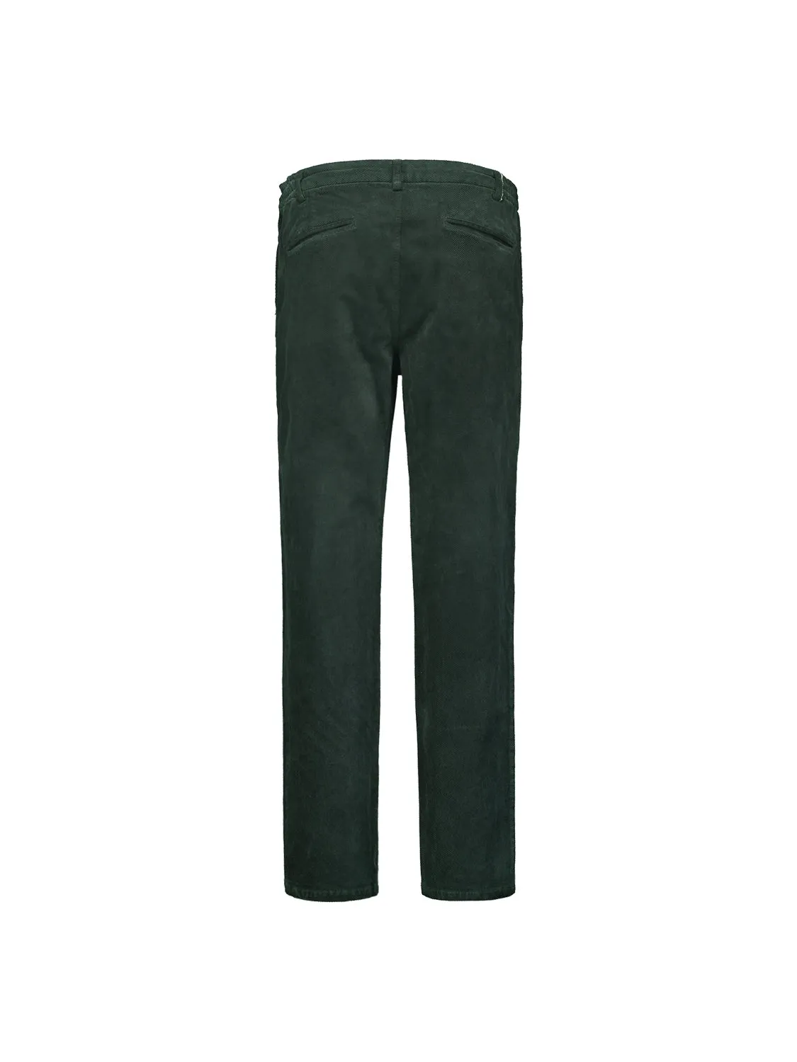 Corduroy Pants with Twill Weave: Timeless Style and Comfort | Dark Moss