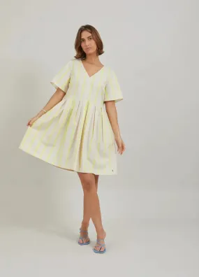 Coster Dress With Yellow Stripes