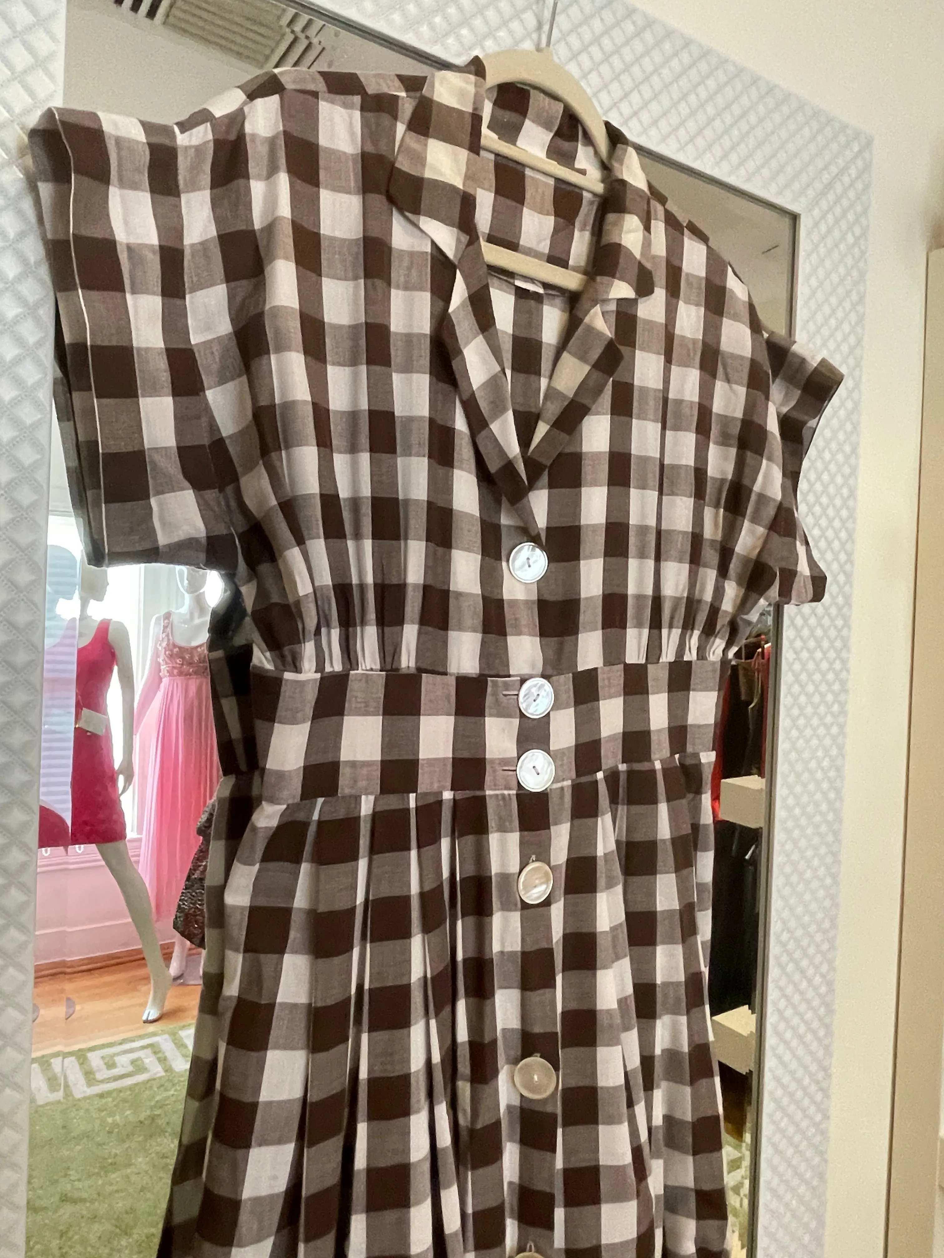 Cotton Gingham Dress