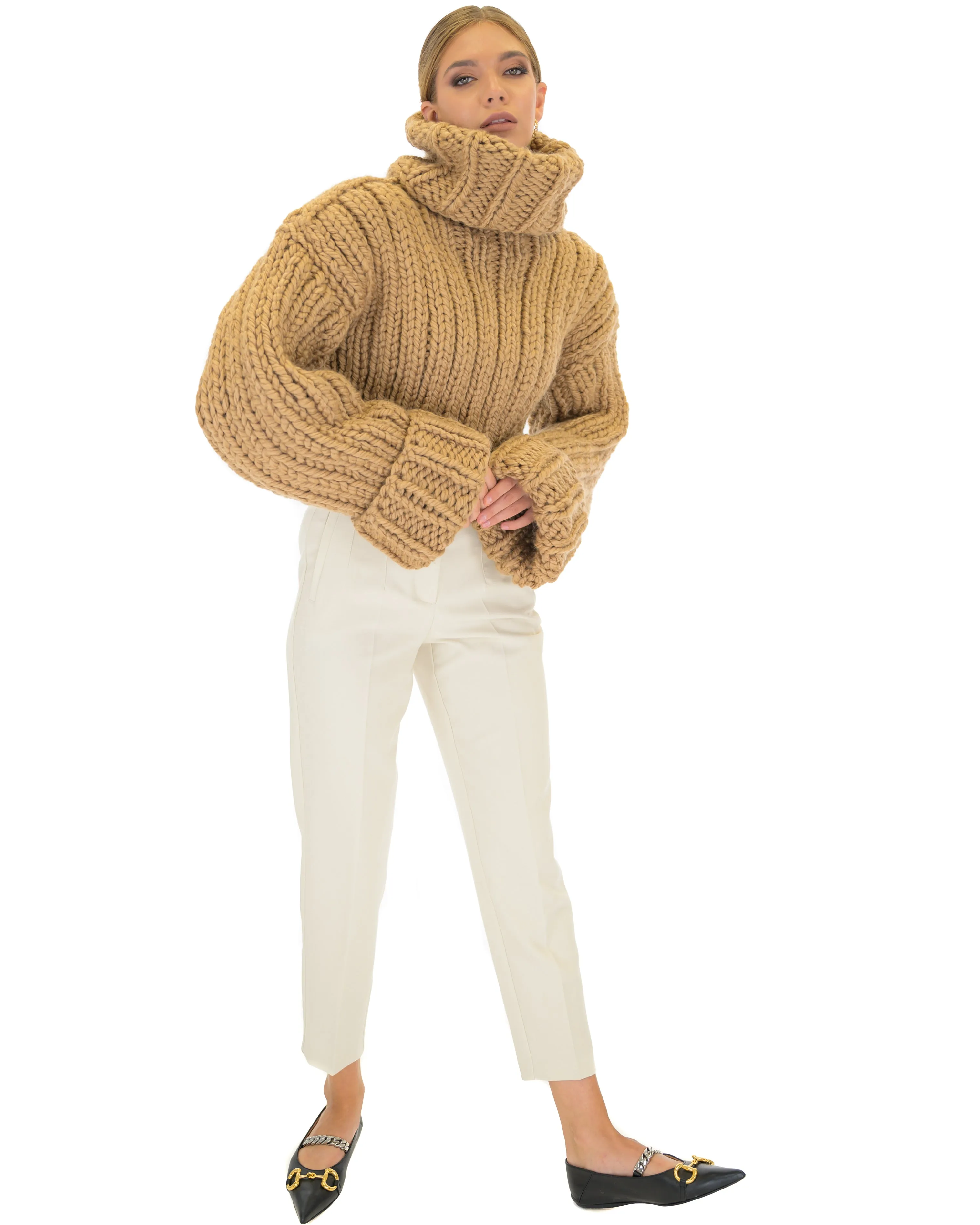 Crop Turtle Neck Jumper