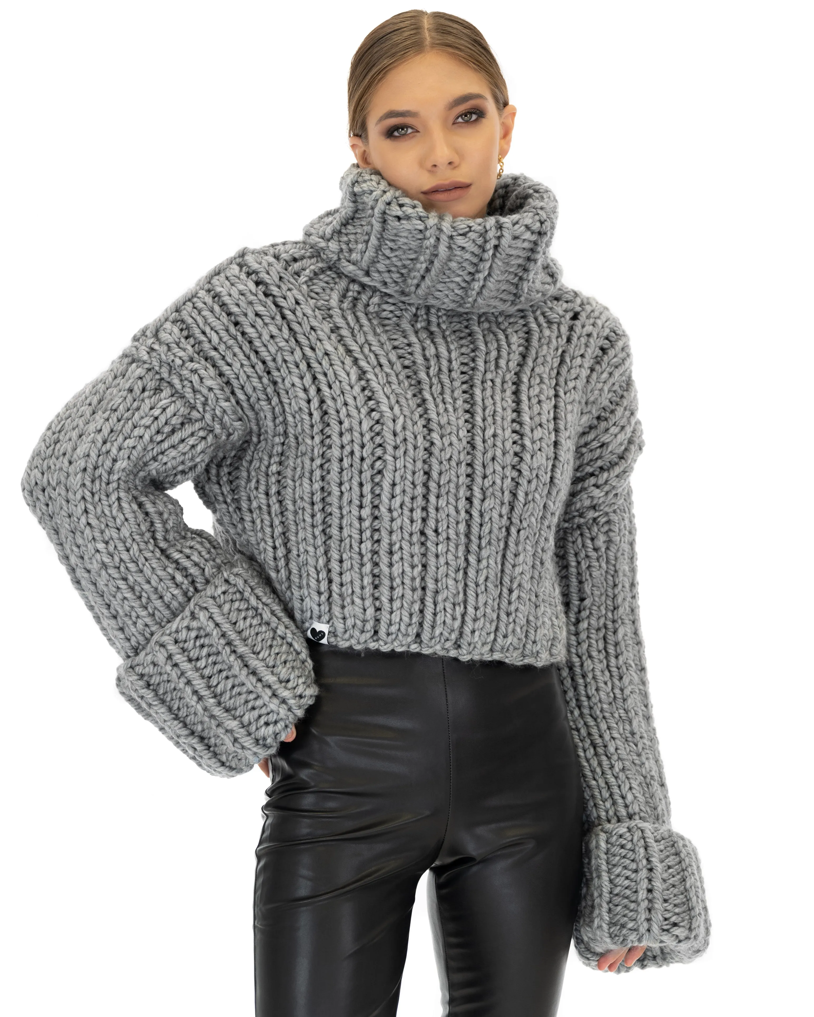 Crop Turtle Neck Jumper