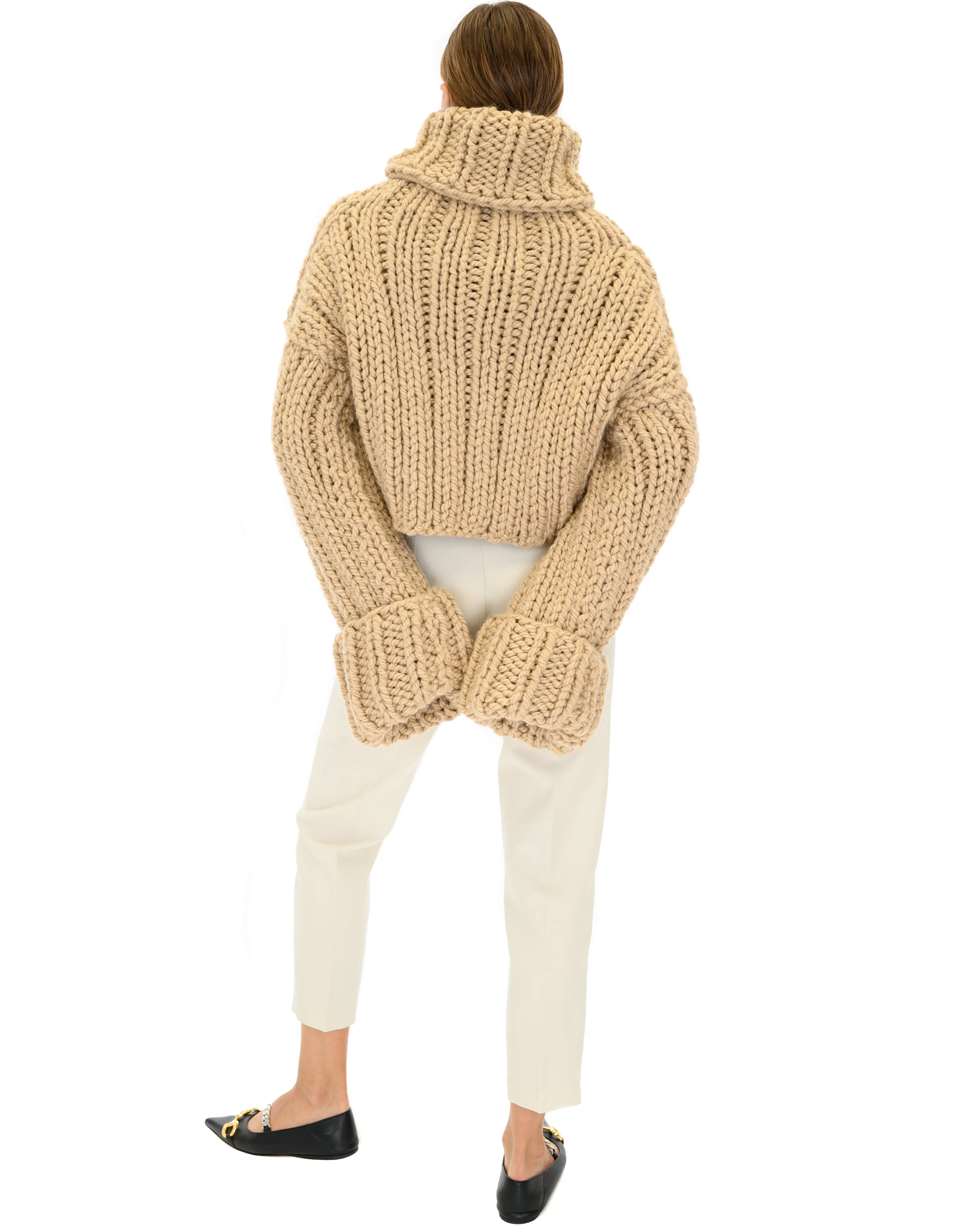 Crop Turtle Neck Jumper