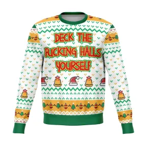 Deck The Halls Yourself Dank Ugly Christmas Sweater