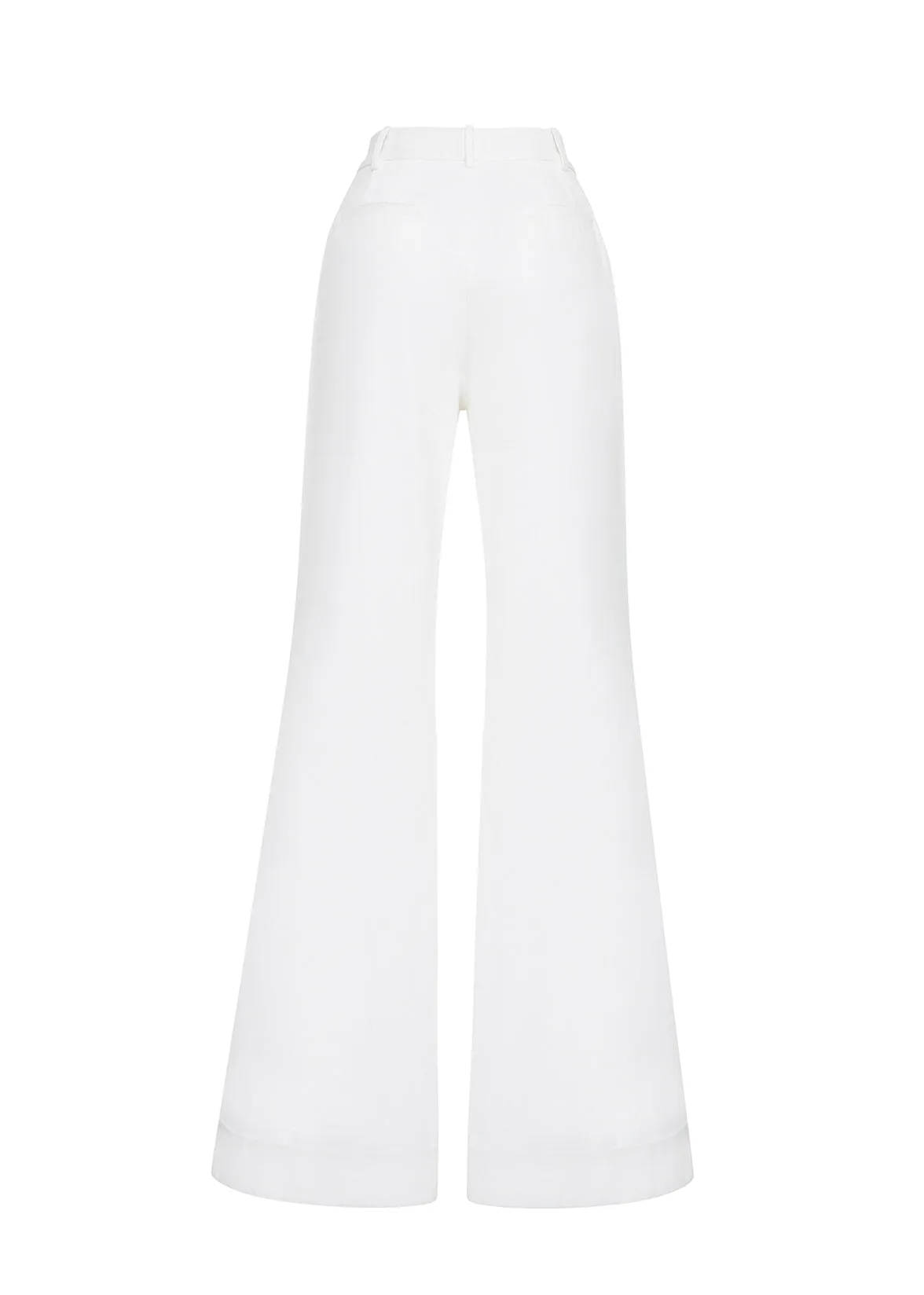 deeda pant in white denim