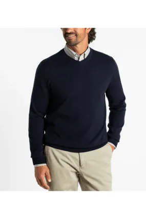 Duck Head Buckley V-Neck Sweater Navy