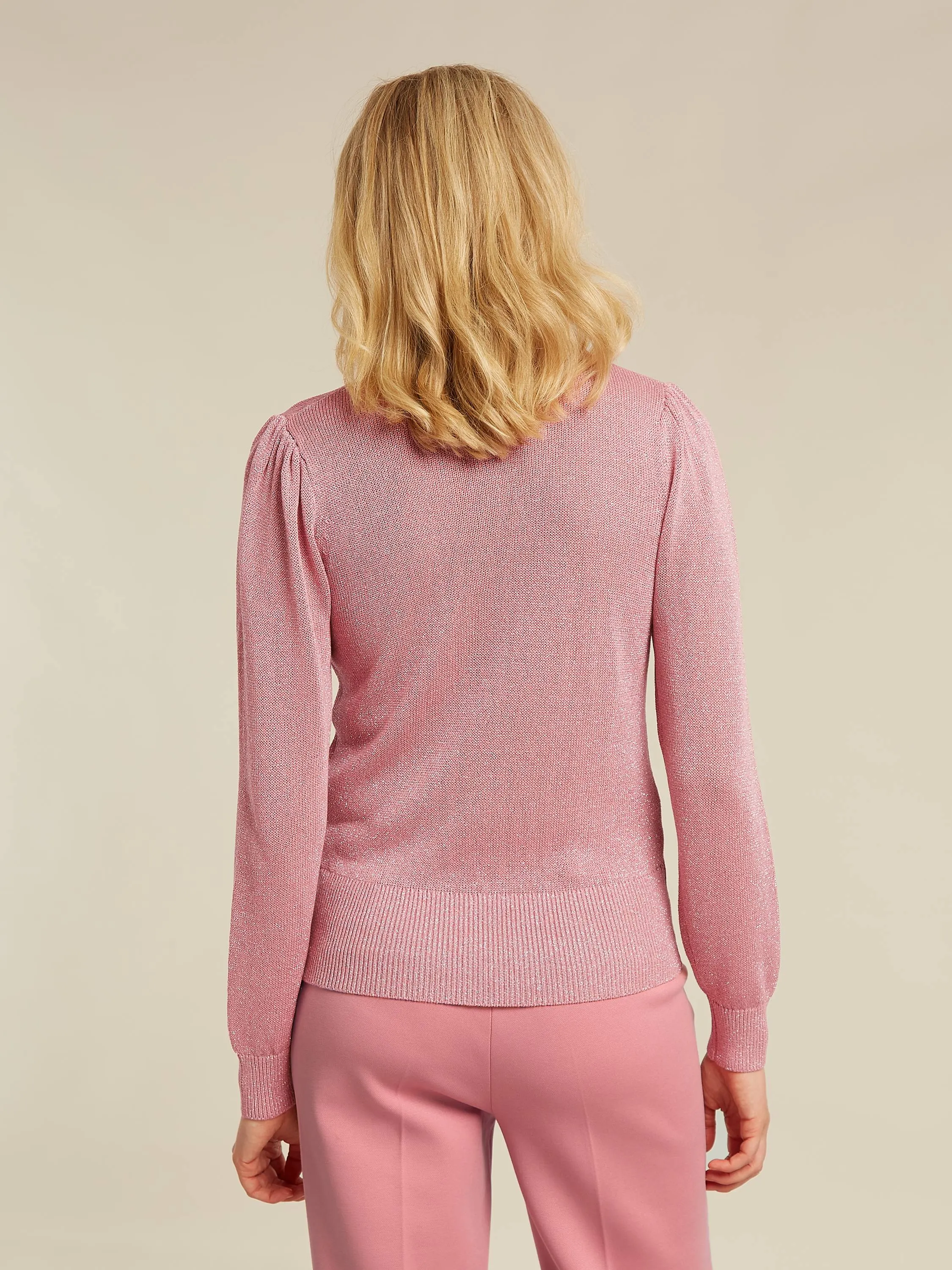 Duke pullover - Wild rose lurex