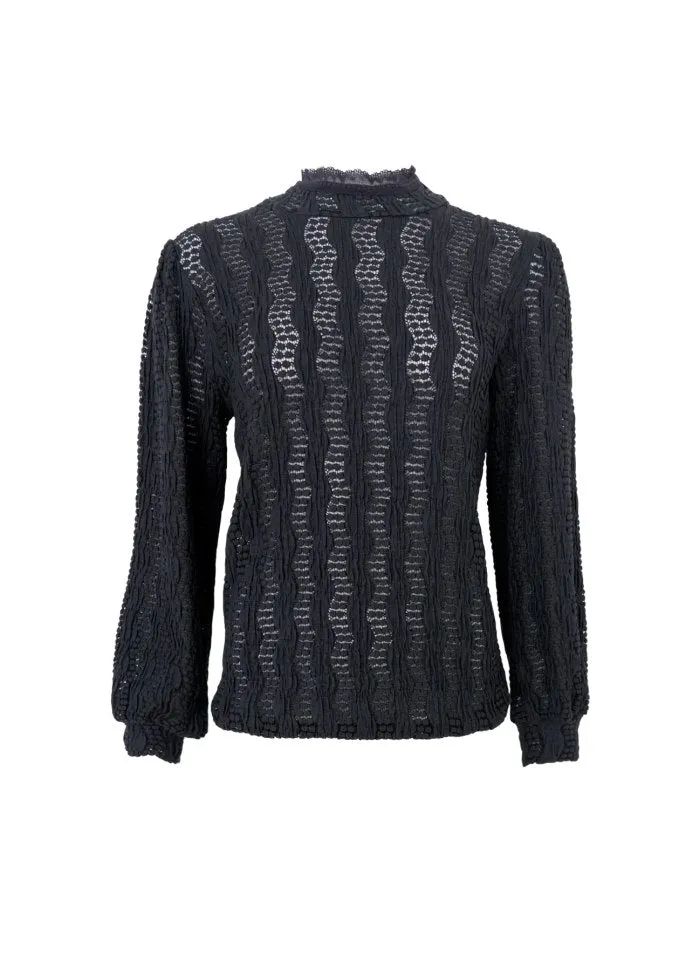 Eleonora Turtleneck Lace Blouse