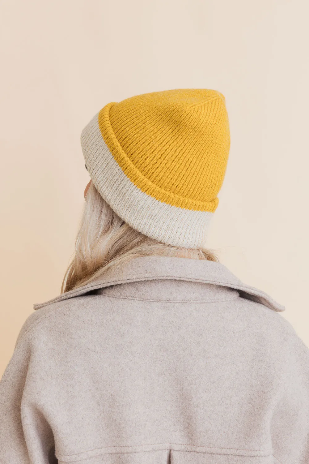 Essential Harmony Two-Tone Knit Beanie