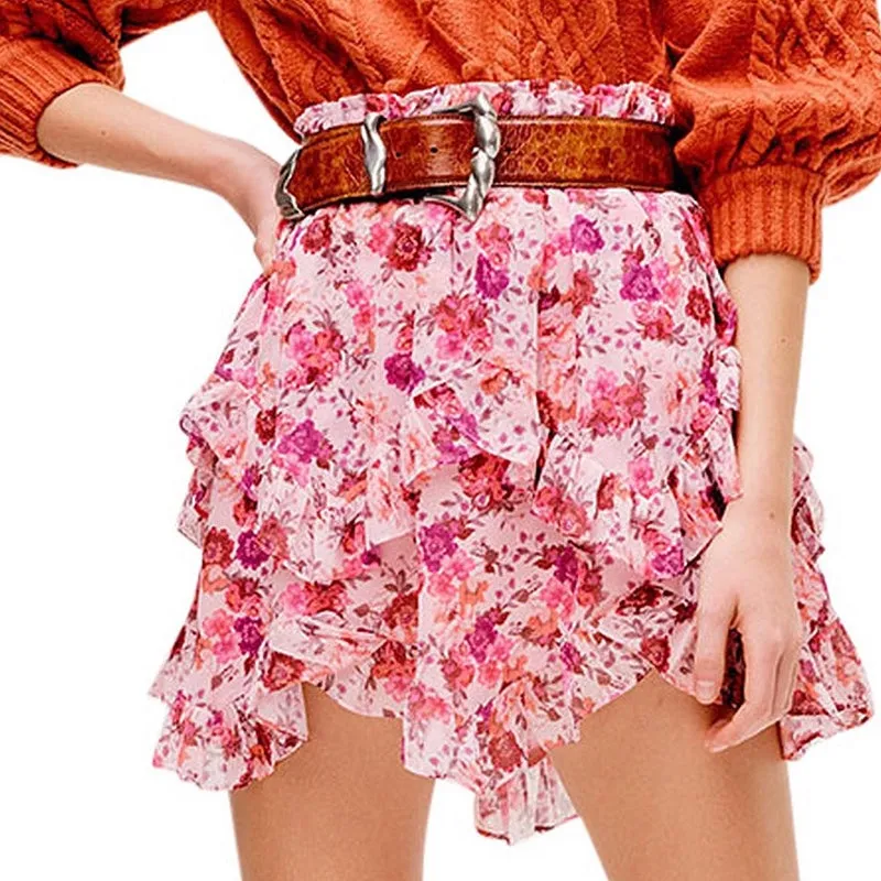 Evie Mini Skirt Tearose