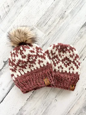 Fair Isle Diamonds with Faux Fur Pom