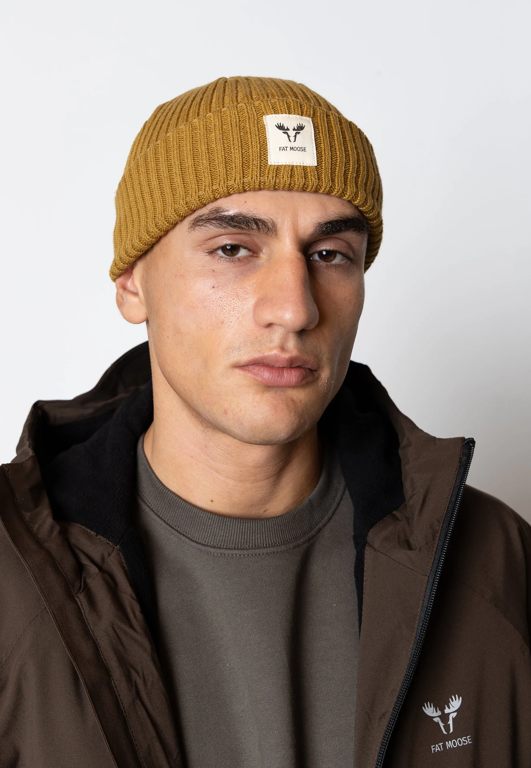 FAT MOOSE BEANIE - Bronze