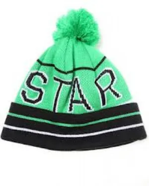 Fourstar Athletic Block Pom Beanie Kelly Green