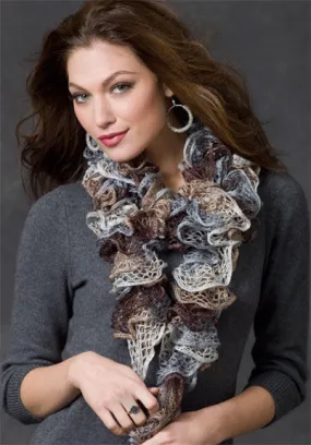 Free Knit or Crochet Ruffle Scarf Pattern