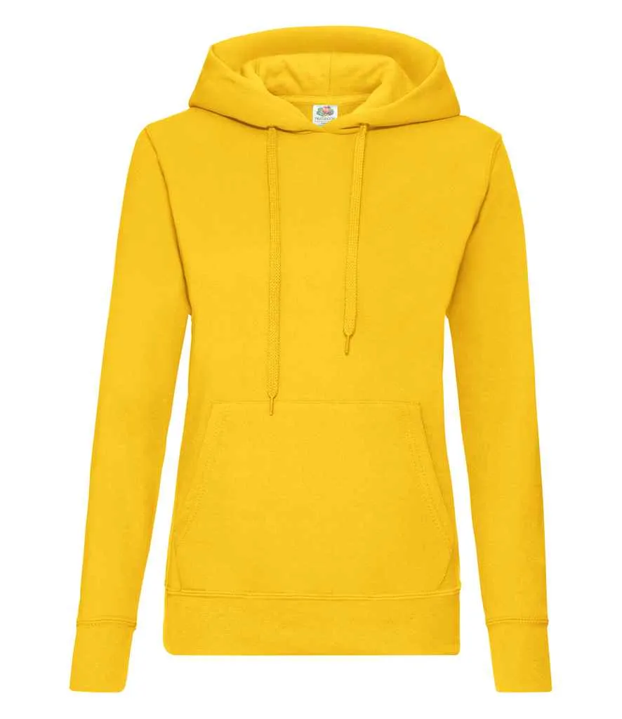 Fruit of the Loom Classic Hooded Sweatshirt (Ladies) - Bright Colours