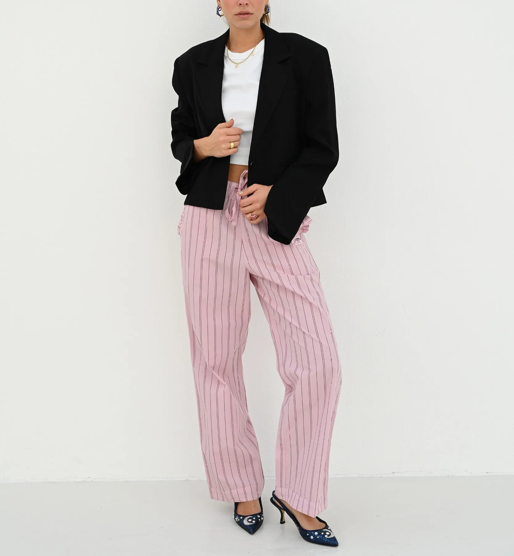 GANNI Stripe Pyjama Pants