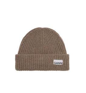 GANNI Structured Rib Beanie