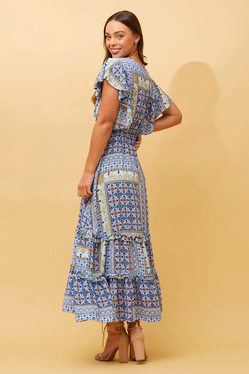 GEMALLA BOHO FLORAL MAXI DRESS