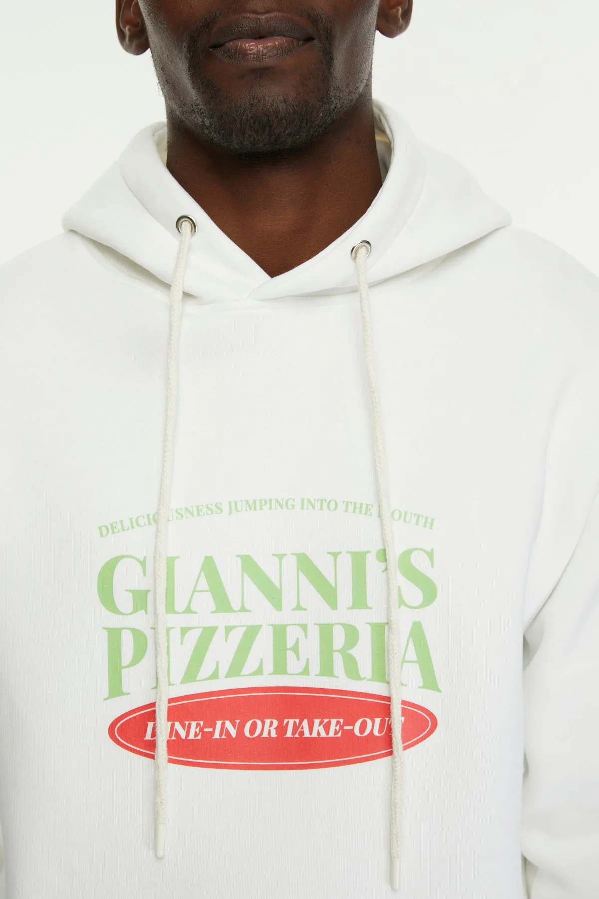 Giannis Pizzeria / Oversized Pullover Hoodie