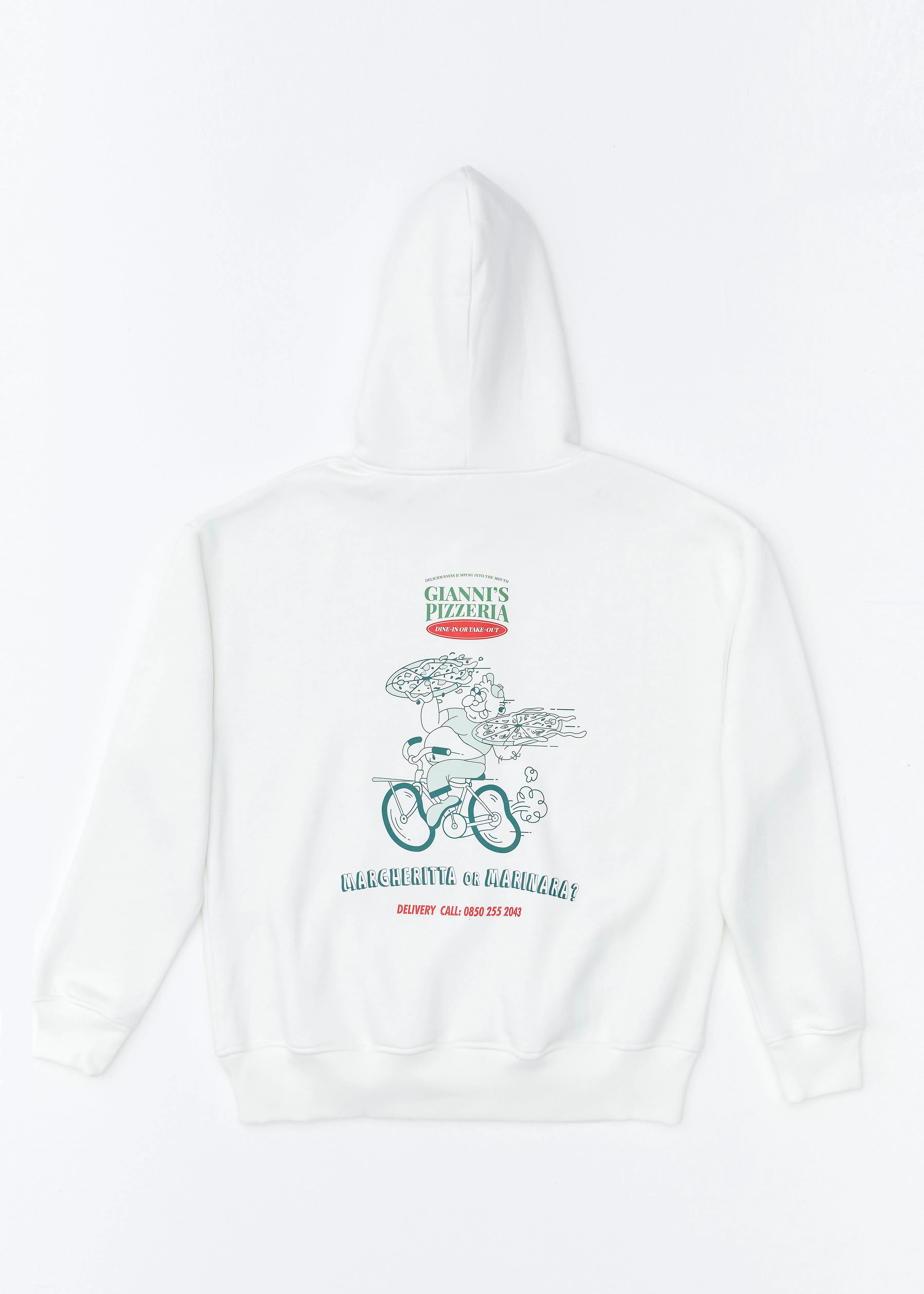 Giannis Pizzeria / Oversized Pullover Hoodie