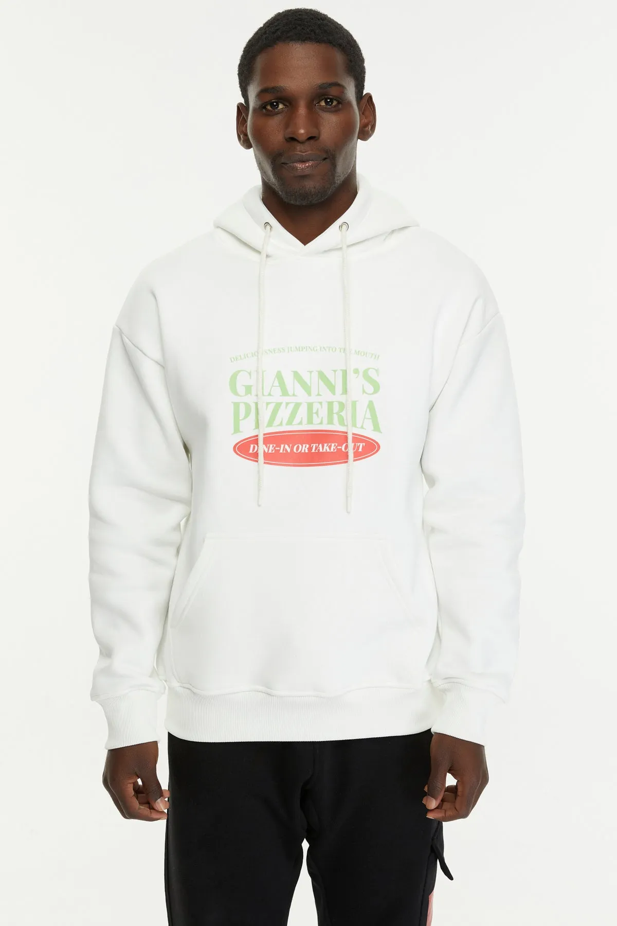 Giannis Pizzeria / Oversized Pullover Hoodie