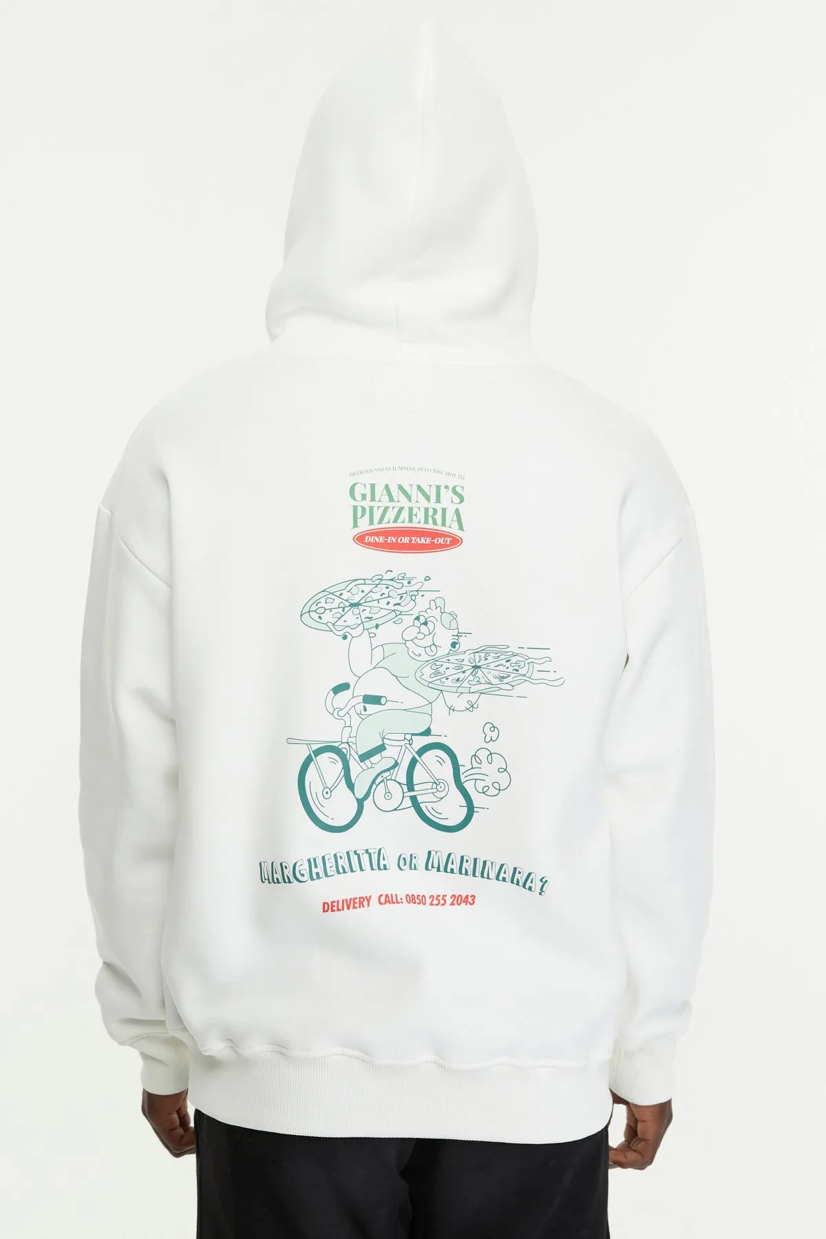 Giannis Pizzeria / Oversized Pullover Hoodie