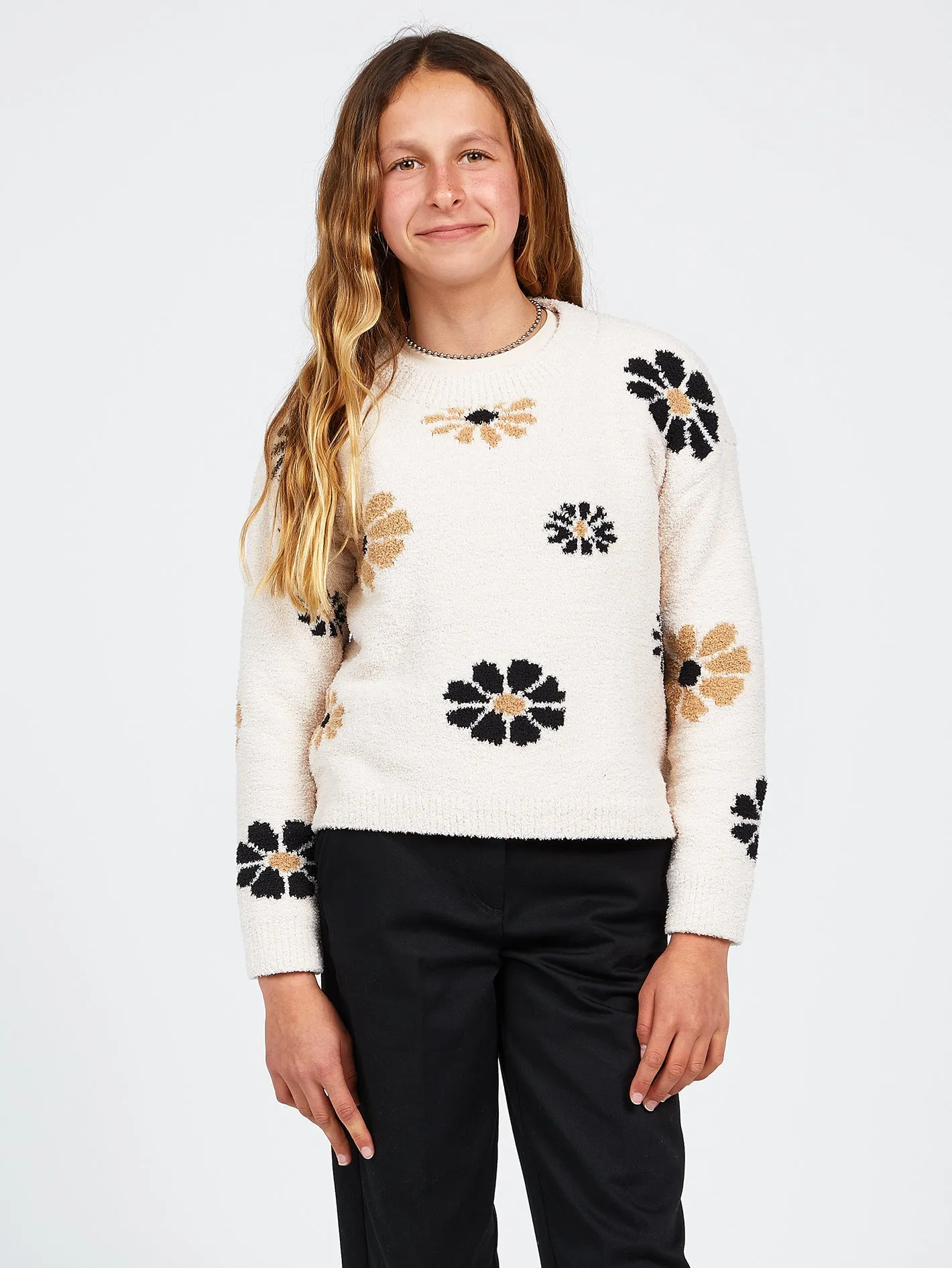 Girls Amazing Dazy Sweater - Sand