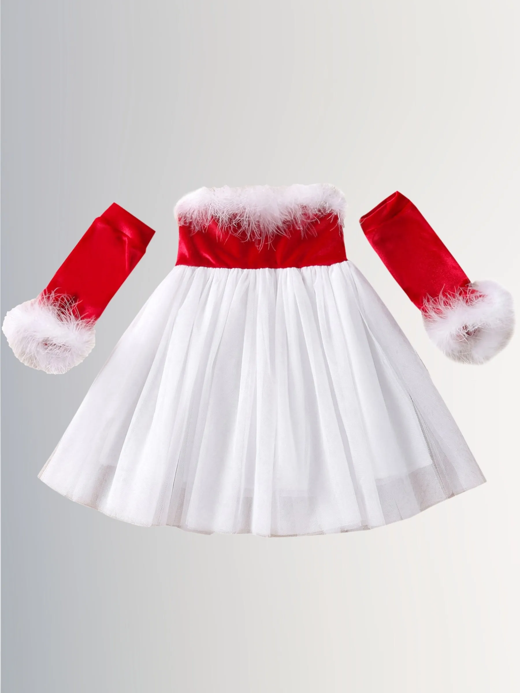 Girls Making A List and Checking It Twice Santa Tutu Dress