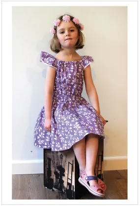 Girls summer dress & romper sewing pattern Peachy Dress & Playsuit sizes 2-14 years