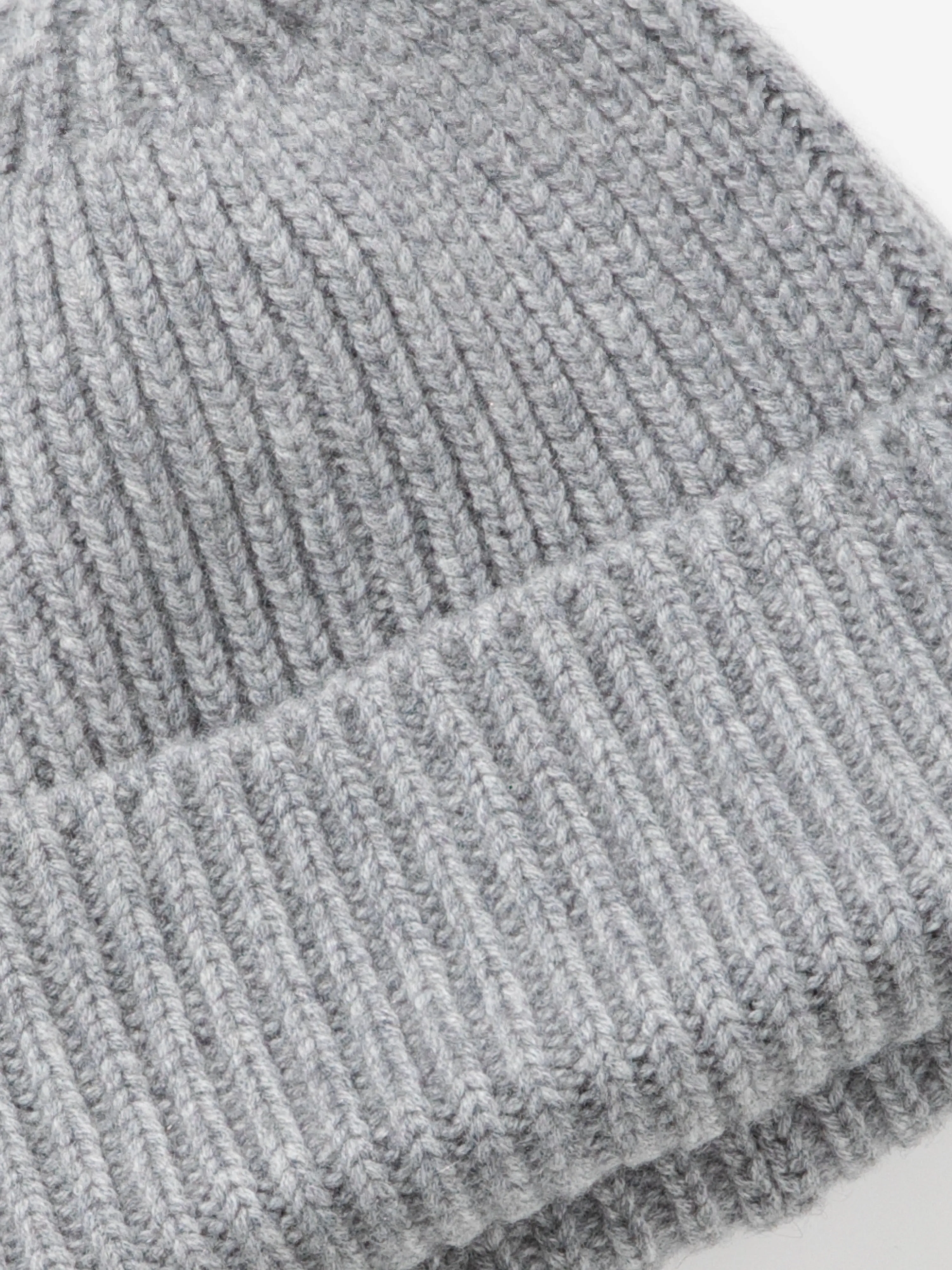 Grey Cashmere Beanie