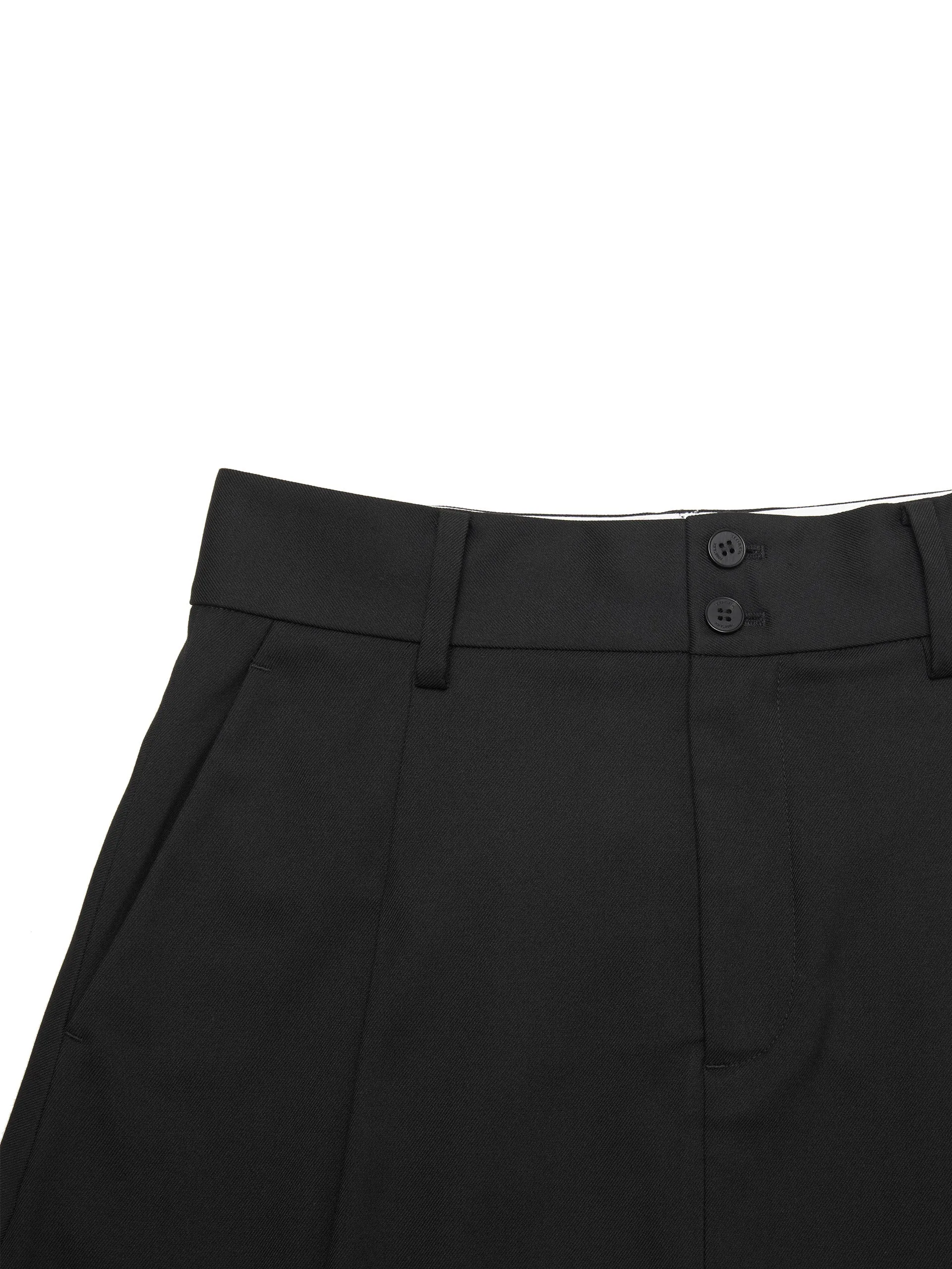 High Waist A Line Skirt with Belt