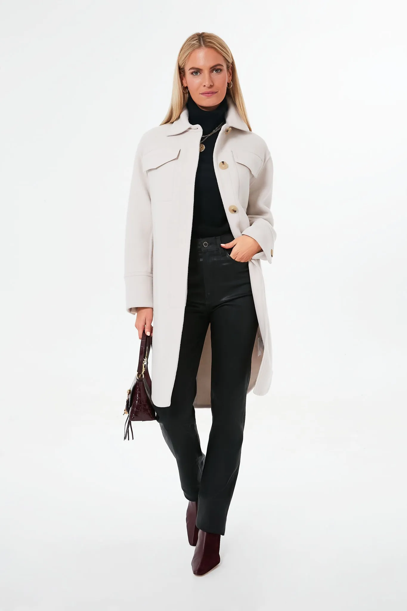 Horchata Double Wool Shirt Coat