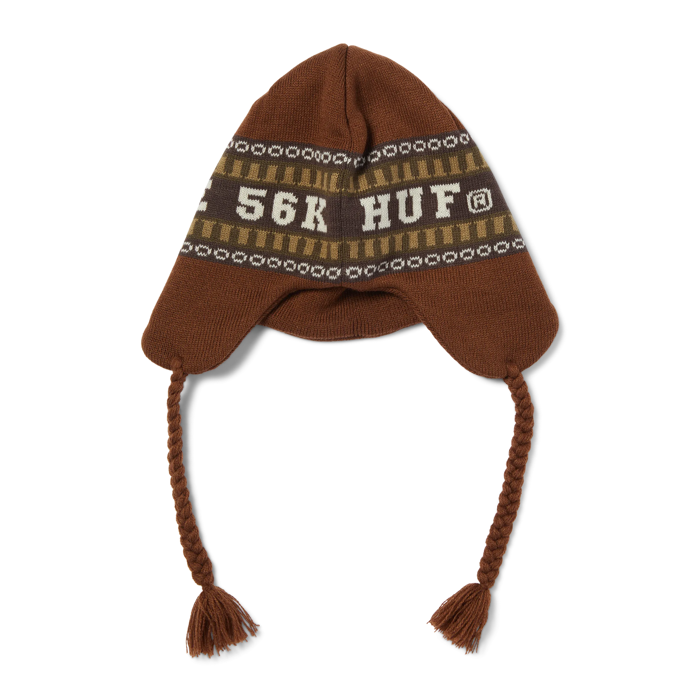 HUF X Bronze Flap Beanie - Brown