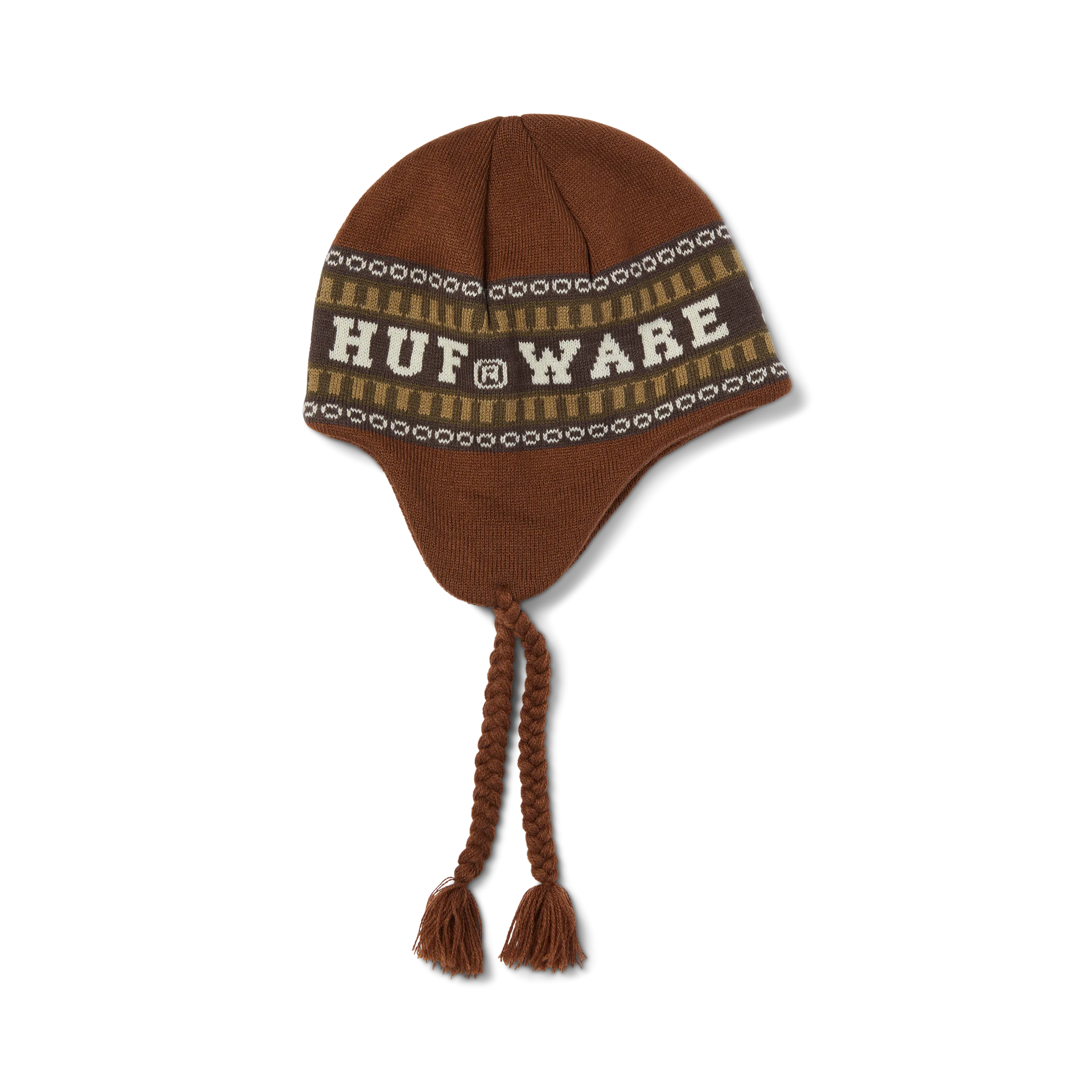 HUF X Bronze Flap Beanie - Brown