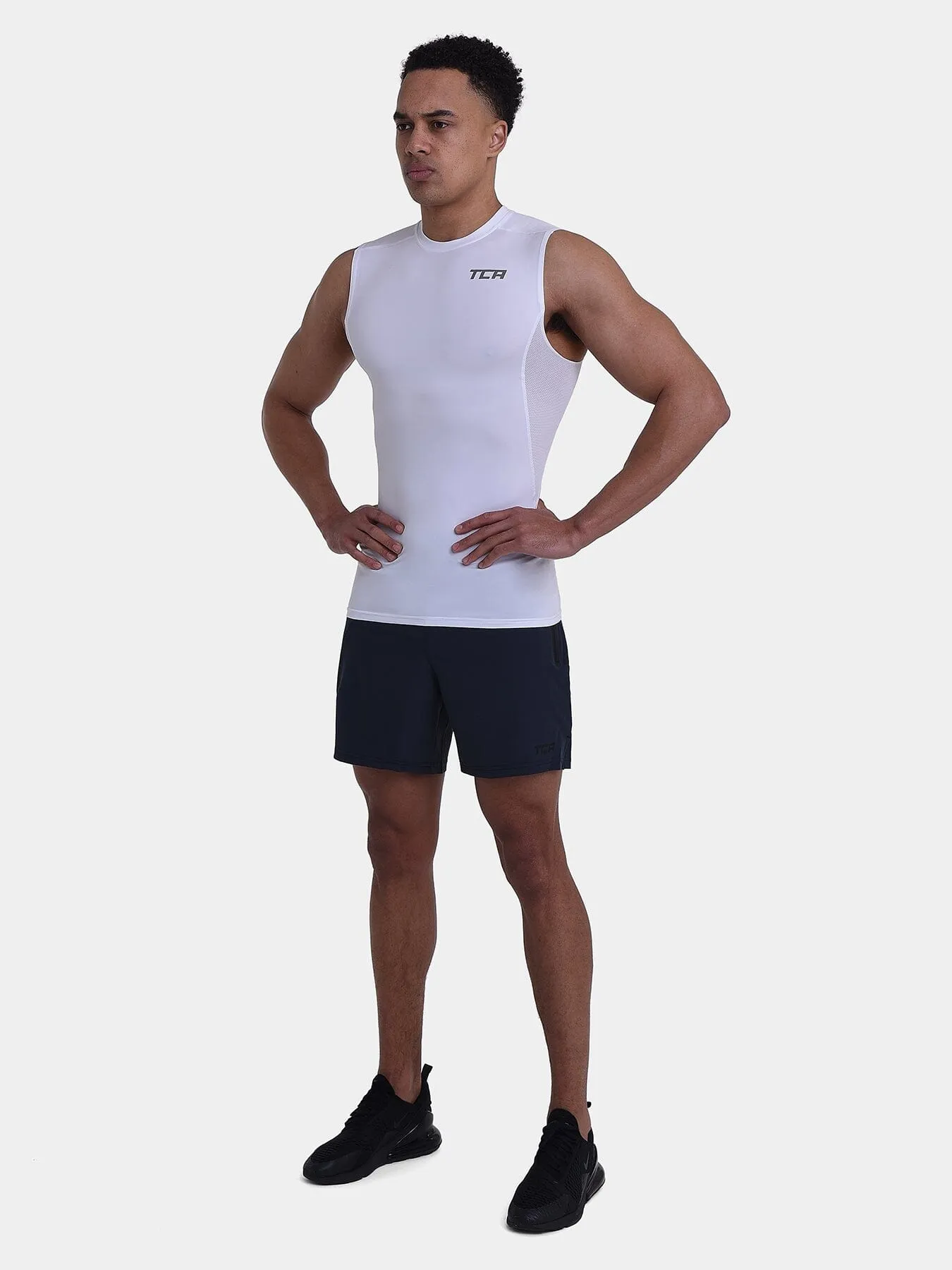 Hyperfusion Compression Base Layer Crew Neck Vest For Men