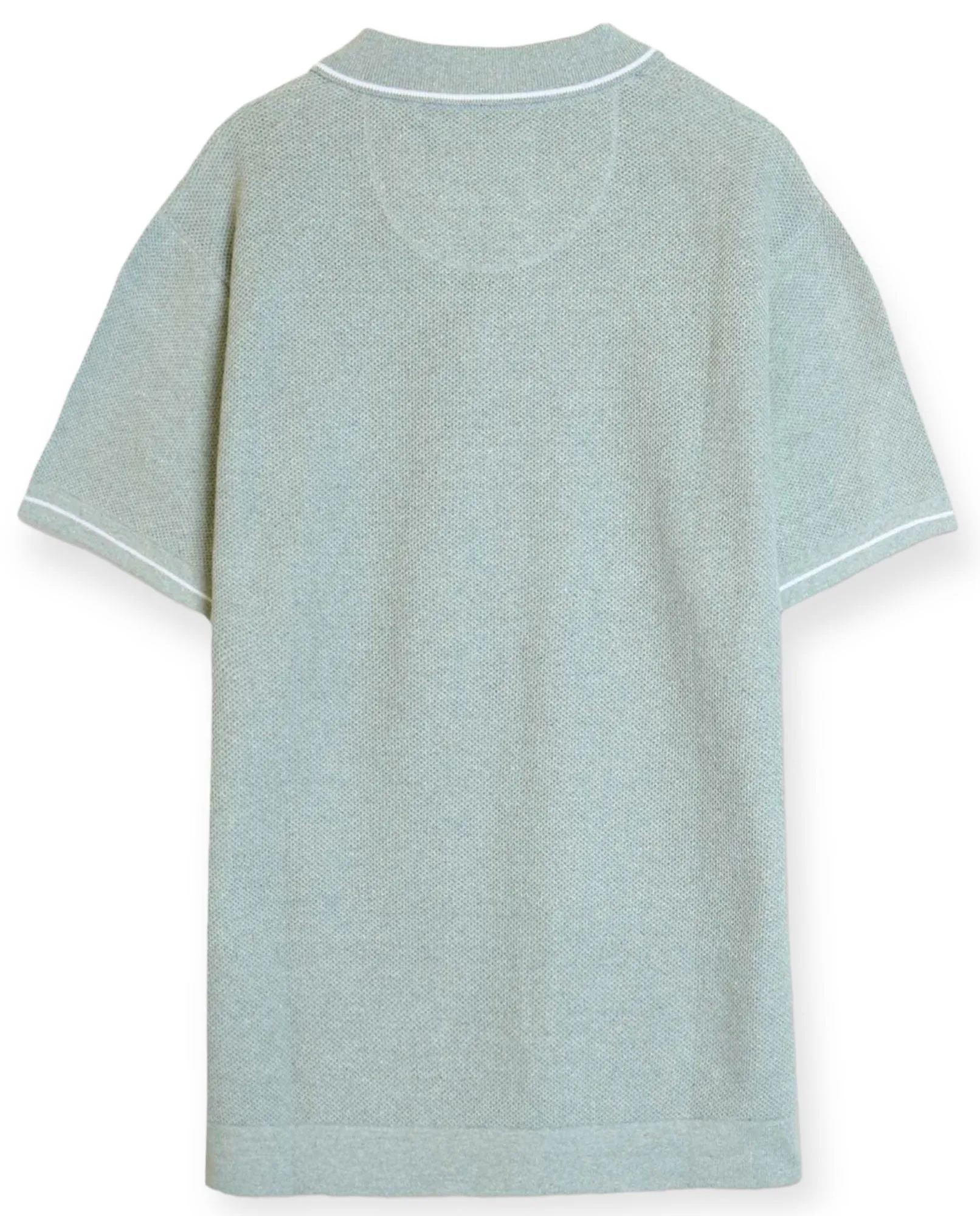 Johnny's Polo Sweater Top- Sea Grass