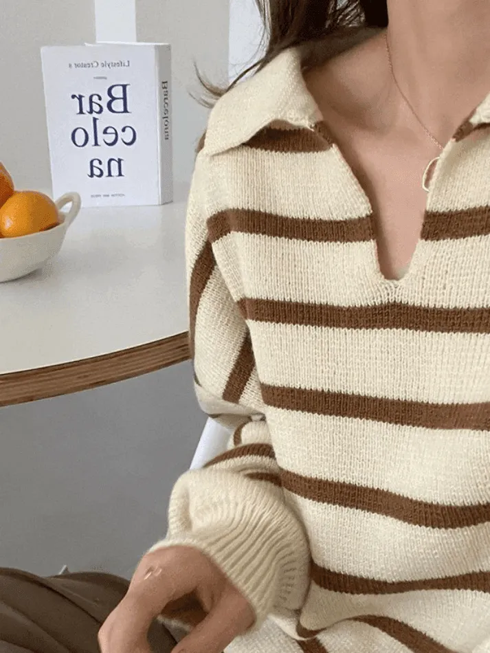 Joskaa Vintage Striped Pullover Sweater