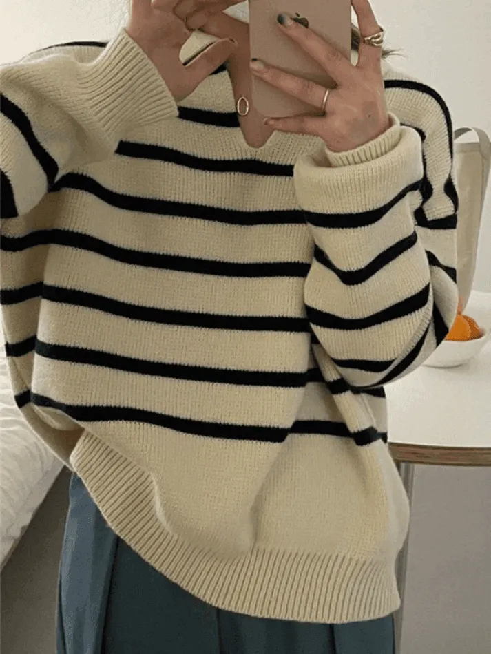 Joskaa Vintage Striped Pullover Sweater