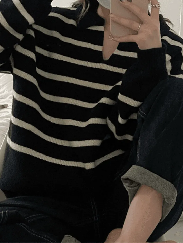 Joskaa Vintage Striped Pullover Sweater