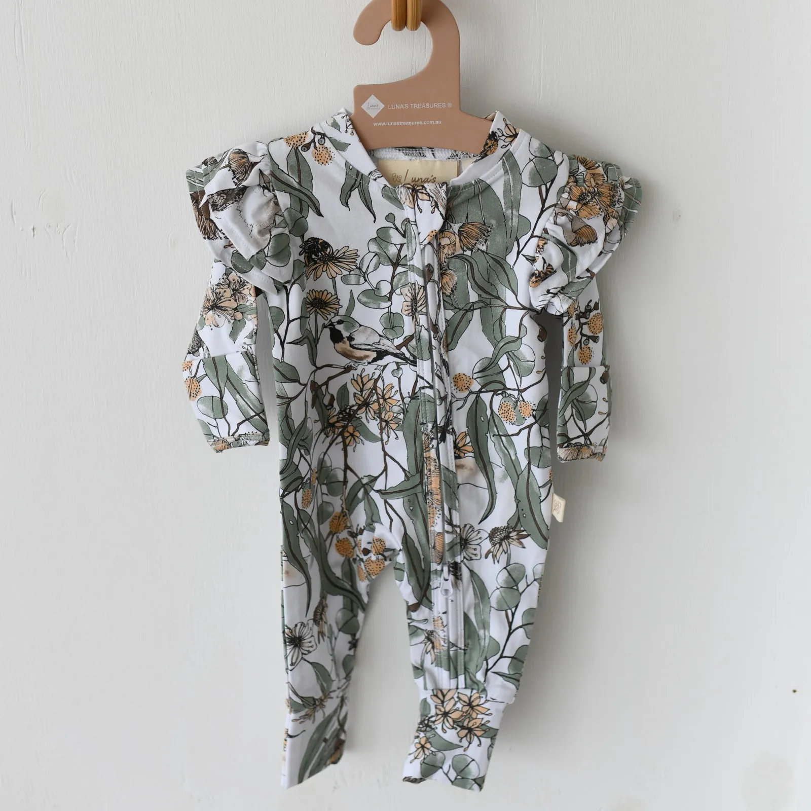 KOKO organic cotton flutter zipsuit