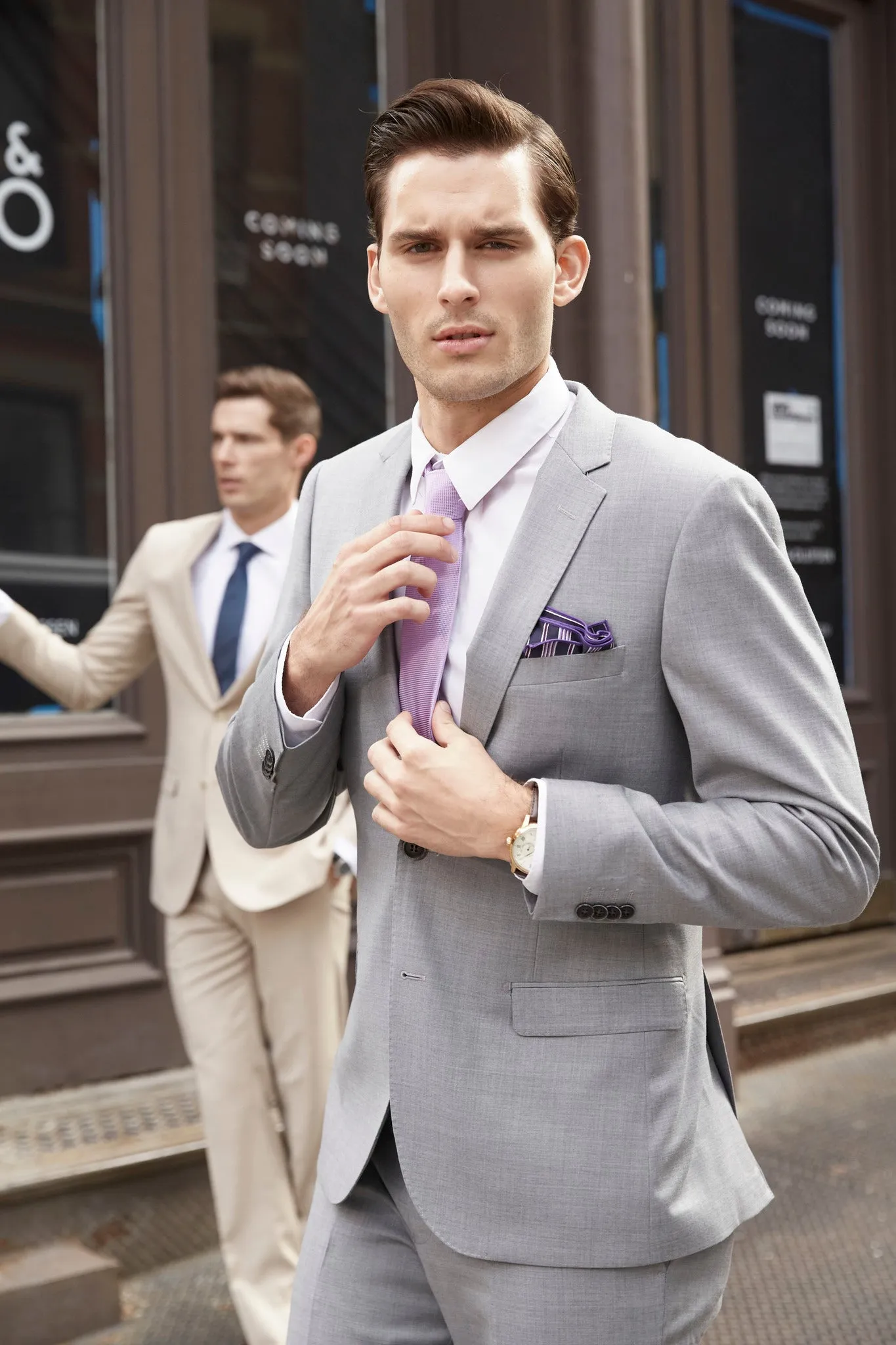 Lite Grey Suit Made From 100% Merino Wool