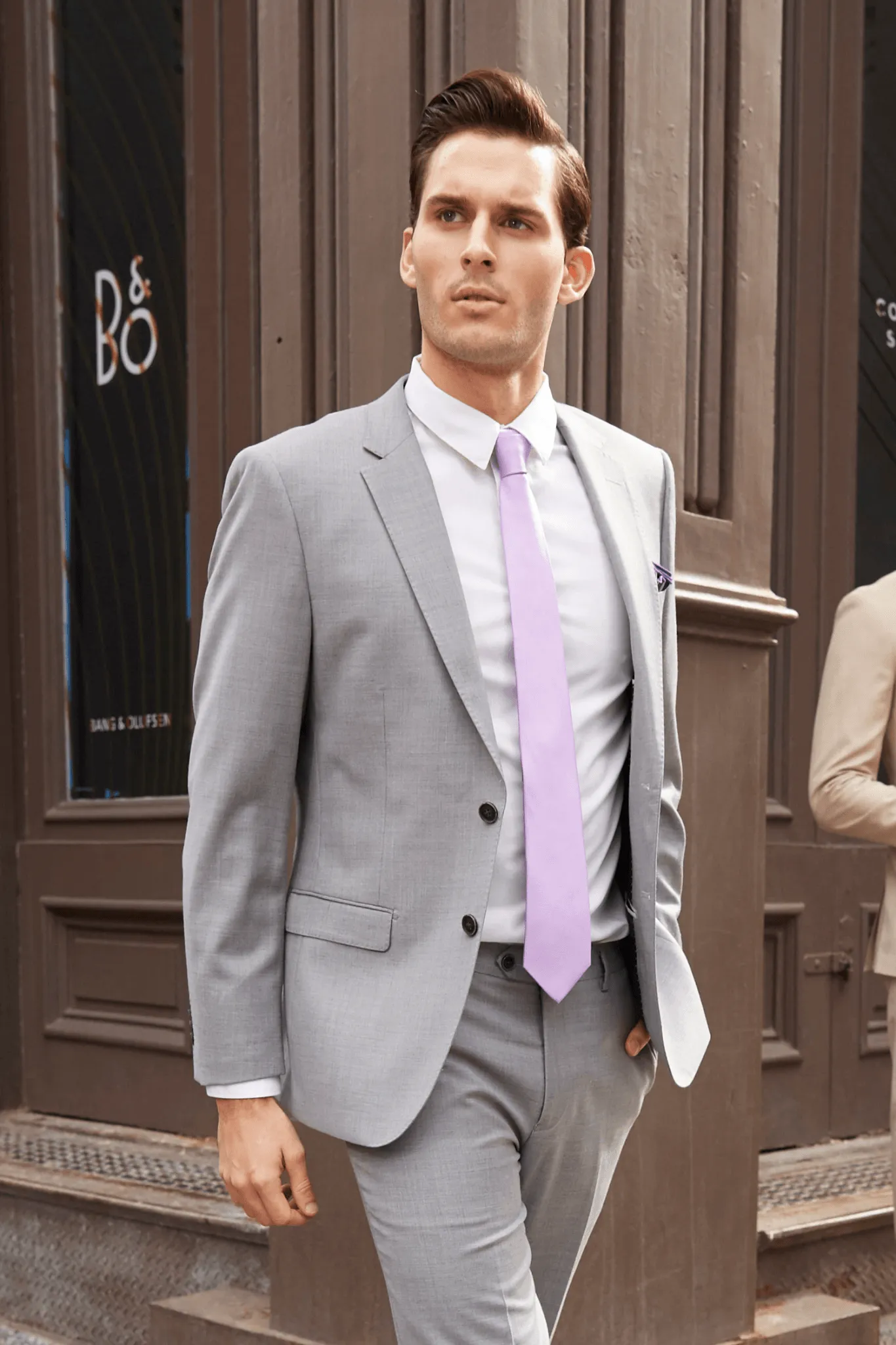 Lite Grey Suit Made From 100% Merino Wool