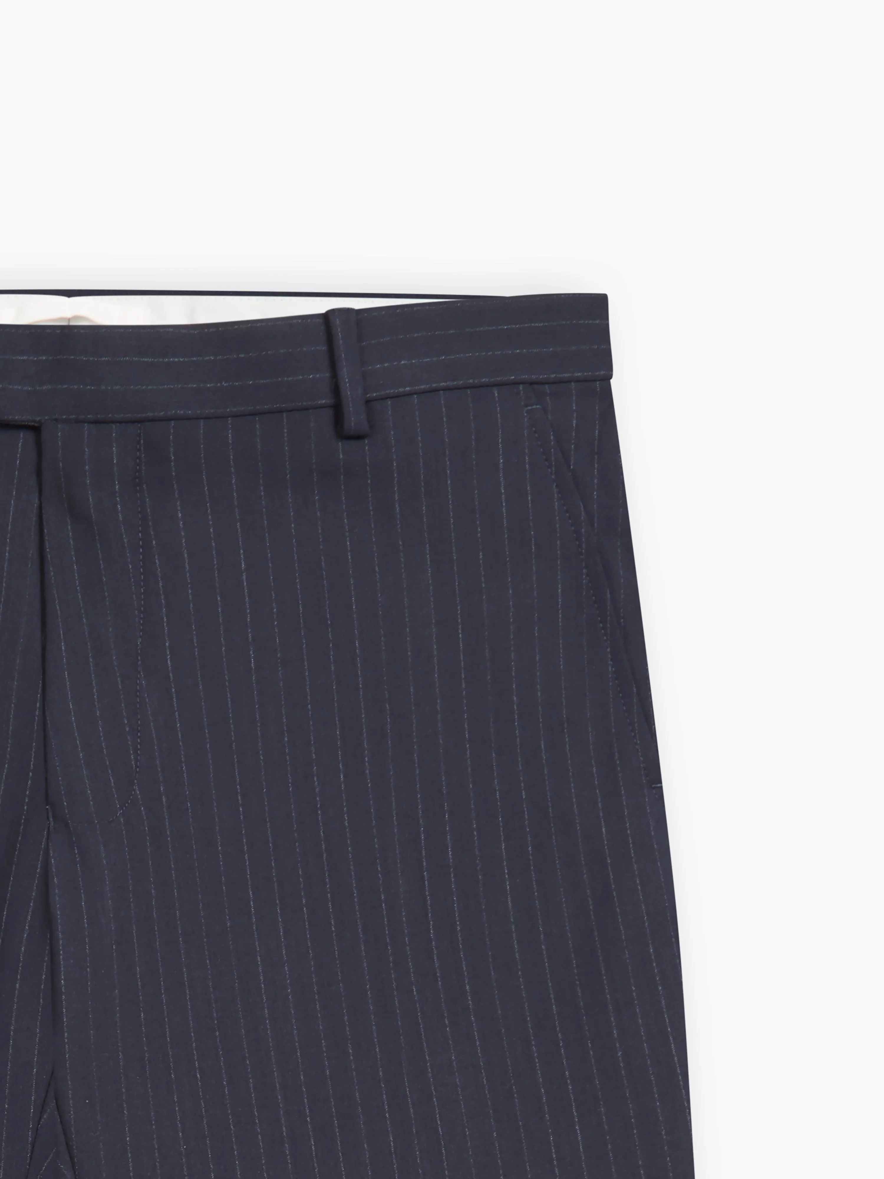 Lomu Infinity Active Slim Fit Navy Stripe Trousers